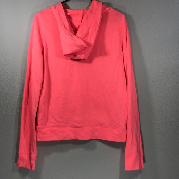 VS PINK neon logo Longsleeve hoodie pocket sweater - Picture 4 of 7